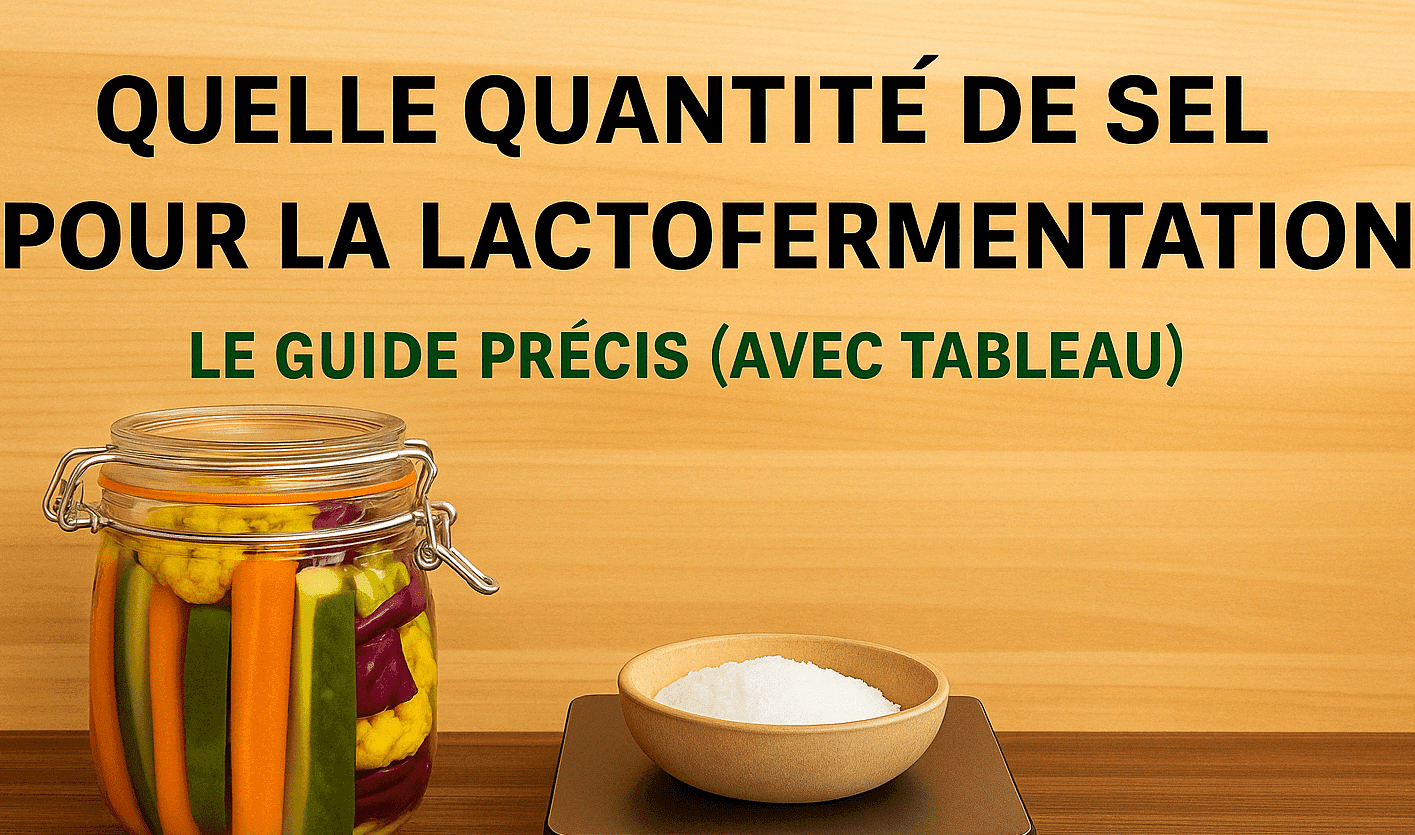 Quelle quantité de sel pour la lactofermentation ?