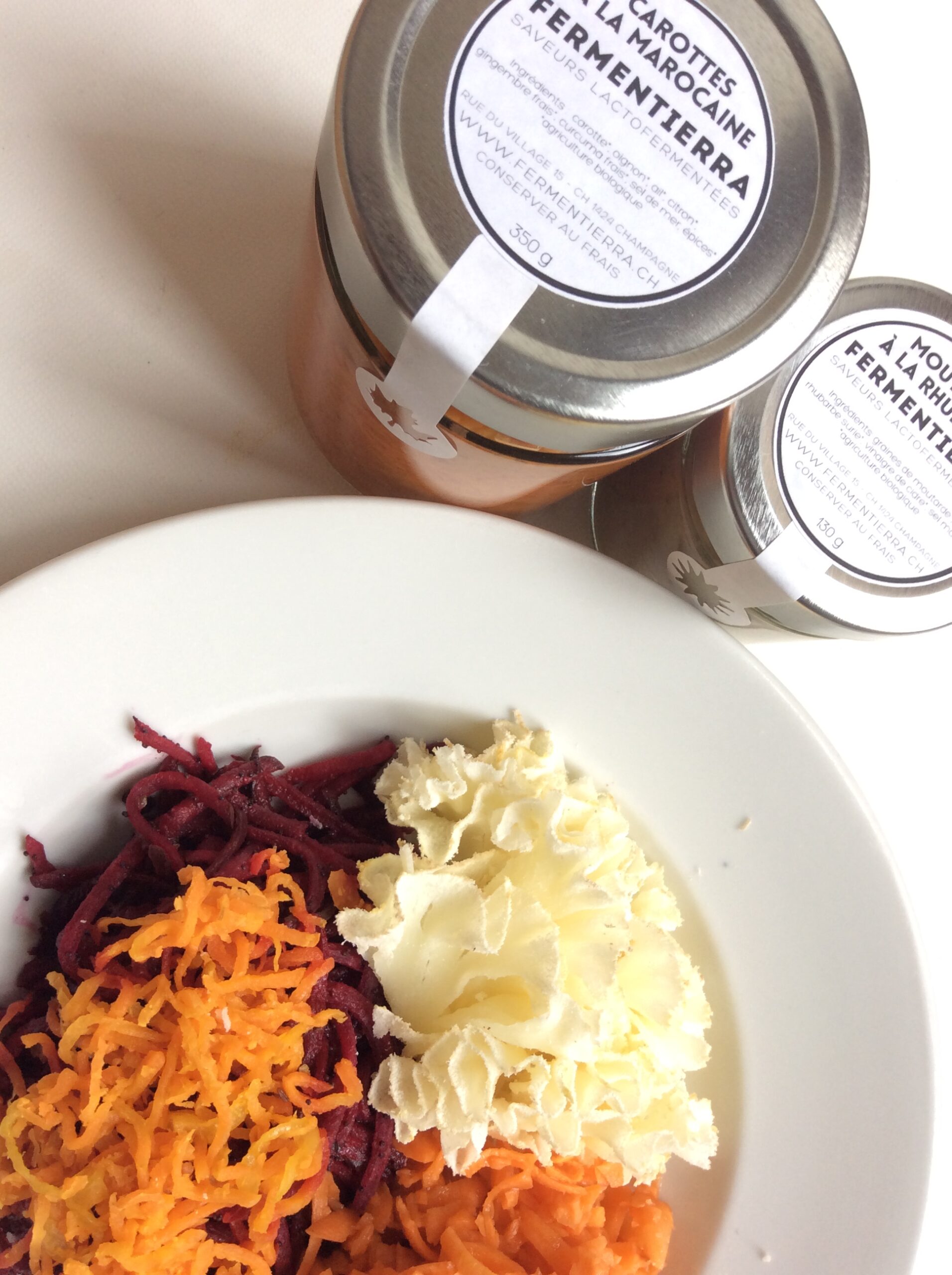 Jar of lacto-fermented vegetables