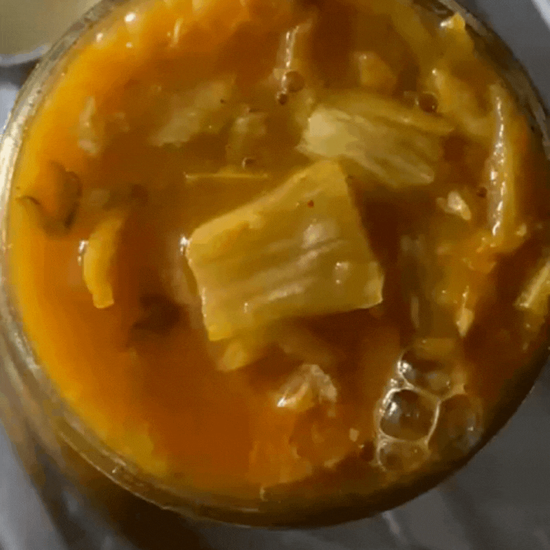 Bläschen bei einer fortgesetzten Fermentation im Glas