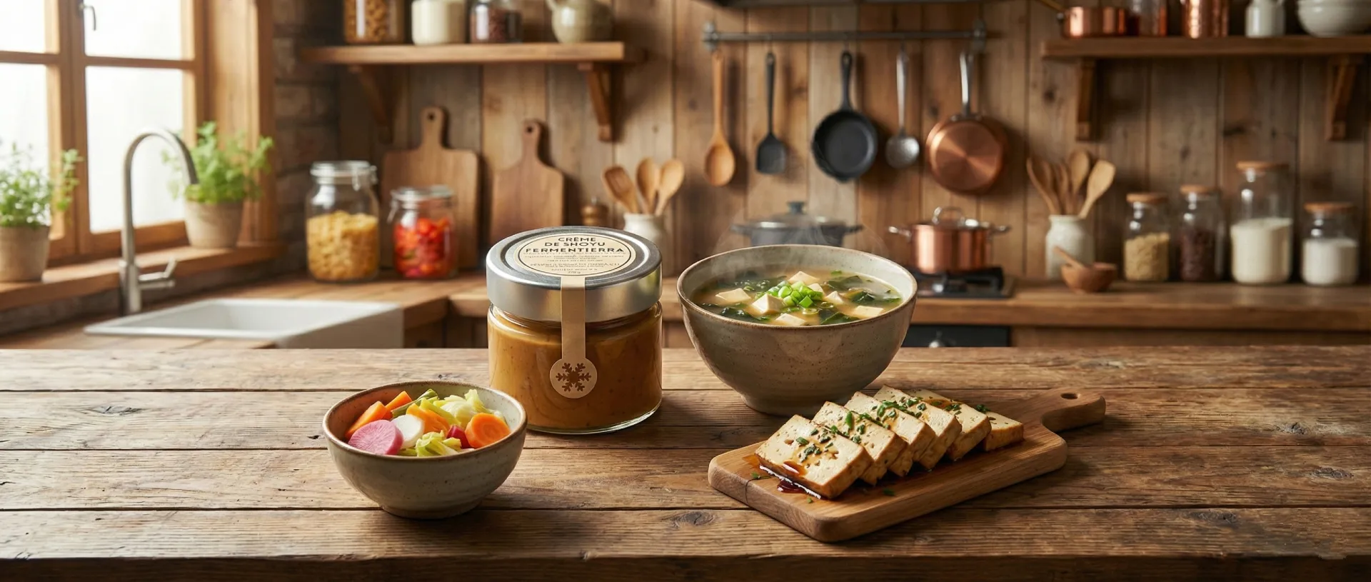 Texture onctueuse de la crème de shoyu Fermentierra